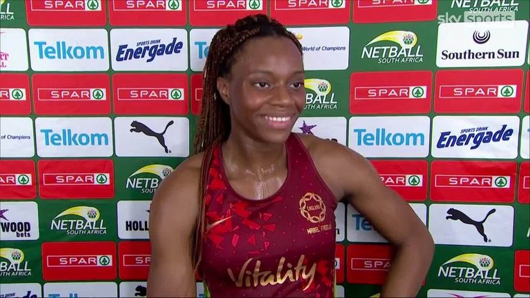 Fadoju reflects on England's win over South Africa in the third edition of the Quad Series and congratulates teammate Jade Clarke on her 200th cap for England. 