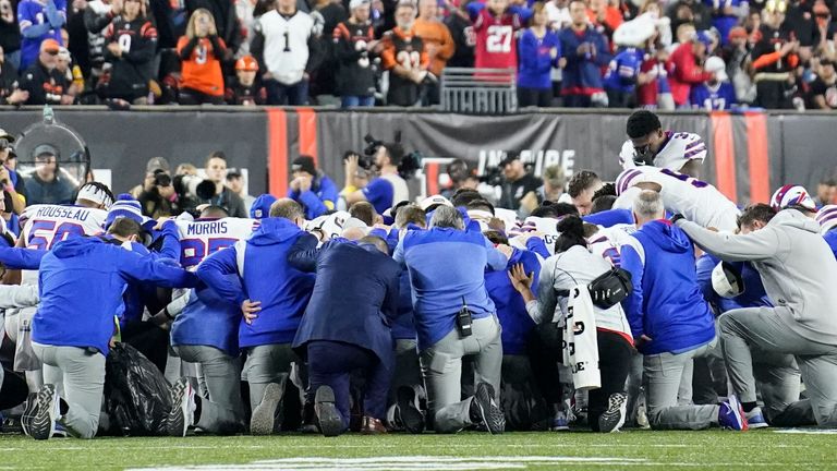 Damar Hamlin: Buffalo Bills player in critical condition in hospital after  cardiac arrest on field during game against Cincinnati Bengals, NFL News