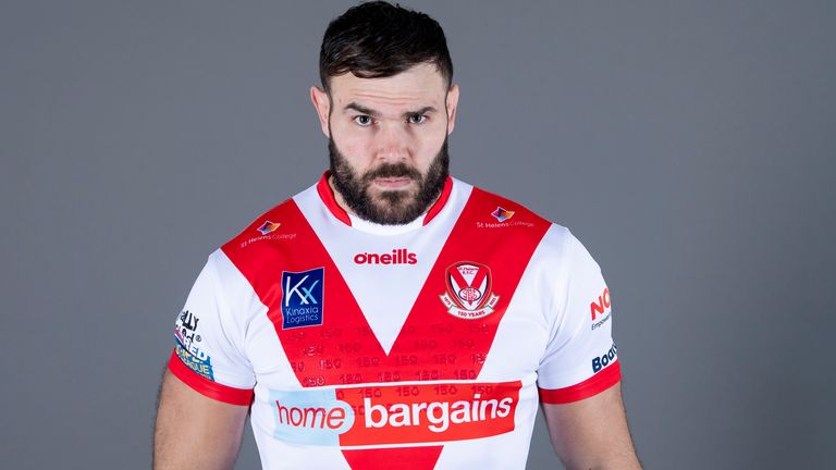 Picture by Allan McKenzie/SWpix.com - 11/01/2023 - Rugby League - Betfred Super League - St Helens Media Day 2023 - The Totally Wicked Stadium, St Helens, England - Alex Walmsley.