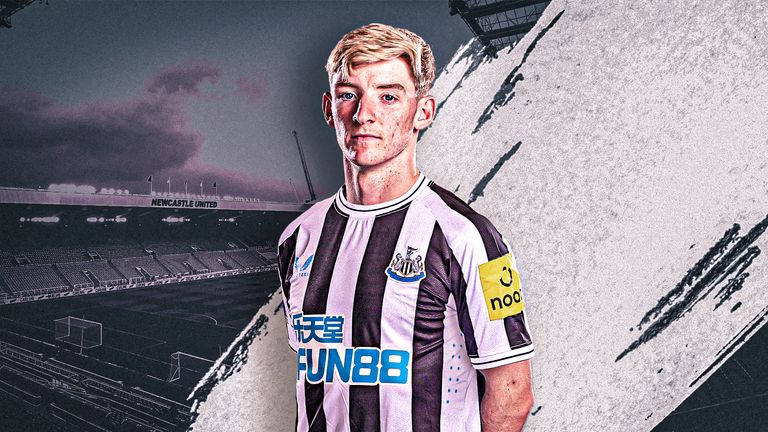 Newcastle have taken over Anthony Gordon from Everton