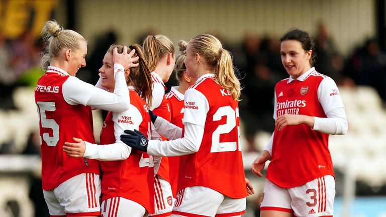 Arsenal claimed victory in the Women's FA Cup