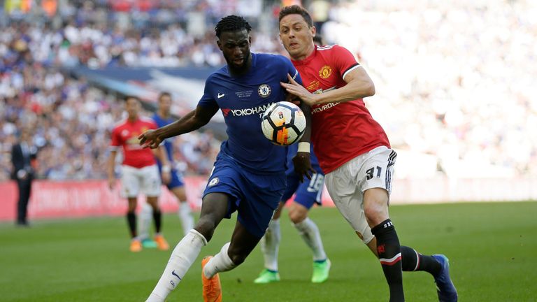 Bakayoko joue pour Chelsea lors de la finale de la FA Cup 2018