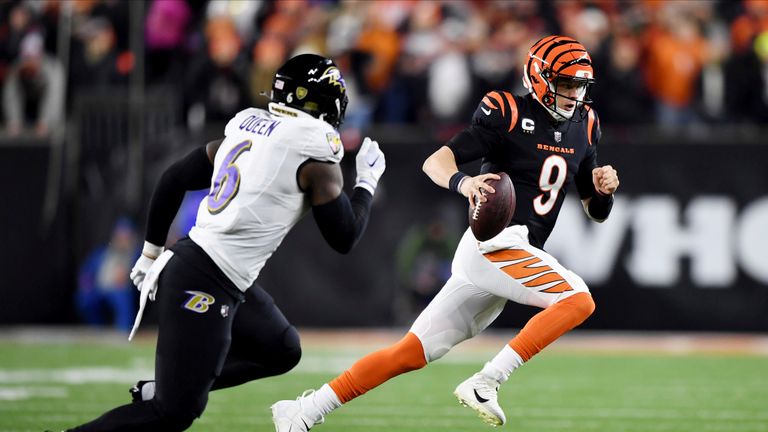 Highlights of the Baltimore Ravens against the Cincinnati Bengals in the Super Wild Card game