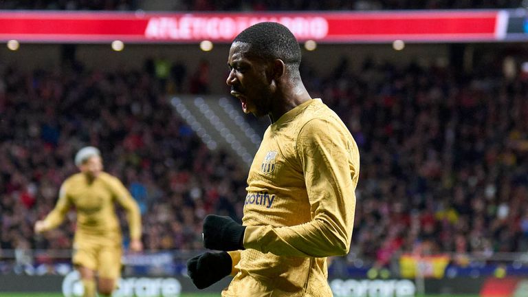 Ousmane Dembele fires Barcelona to win over Atletico Madrid 