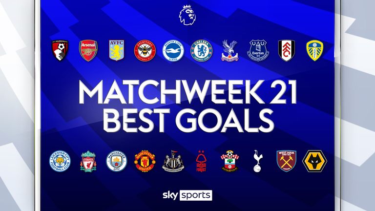 The best goals from the Premier League from matchweek 21 
