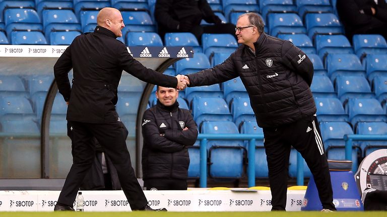 Bielsa and Dyche were sacked from their last jobs at Leeds and Burnley at the start of last year