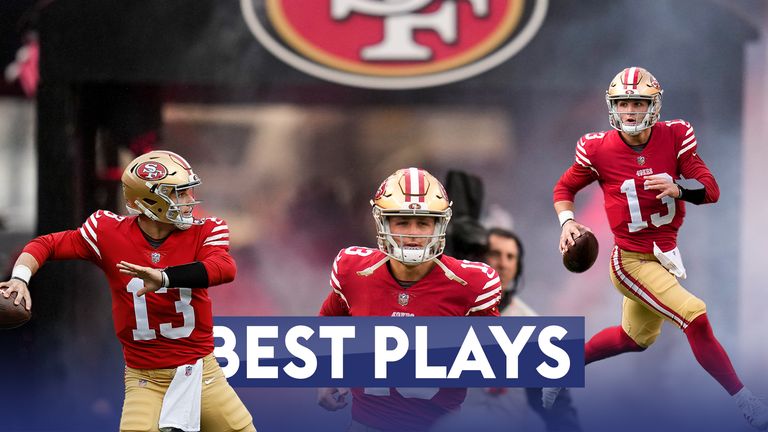 Lihat permainan terbaik quarterback San Francisco Brock Purdy dari debut playoff NFL-nya yang menakjubkan