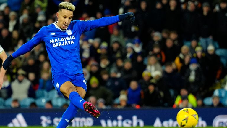 Callum Robinson scored two late consolation goals for Cardiff