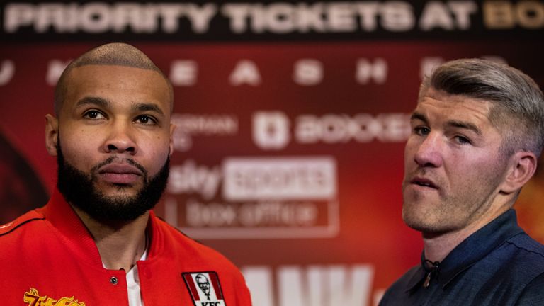 Chris Eubank Jr and Liam Smith at their first head to head press conference