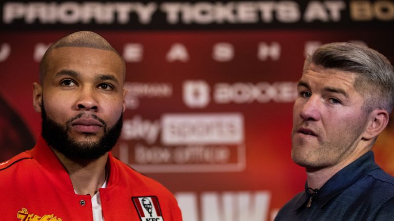 Chris Eubank Jr y Liam Smith en su primera conferencia de prensa cara a cara