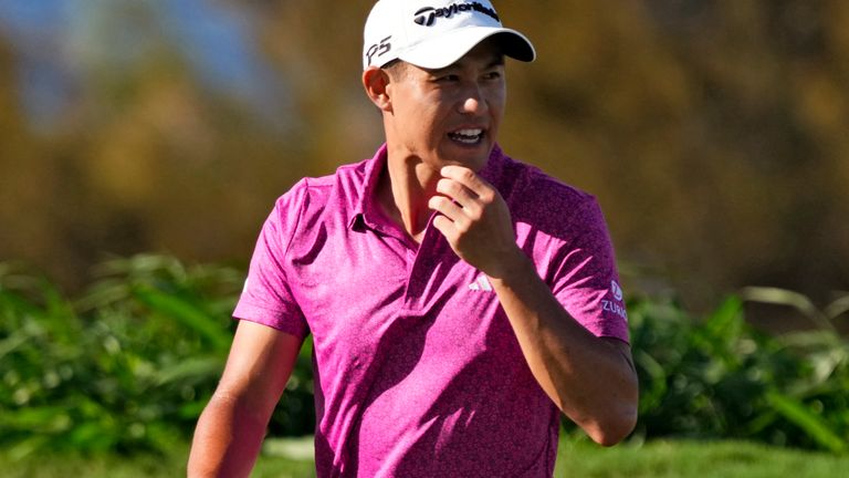 Collin Morikawa holds a two-shot lead after two rounds in Hawaii