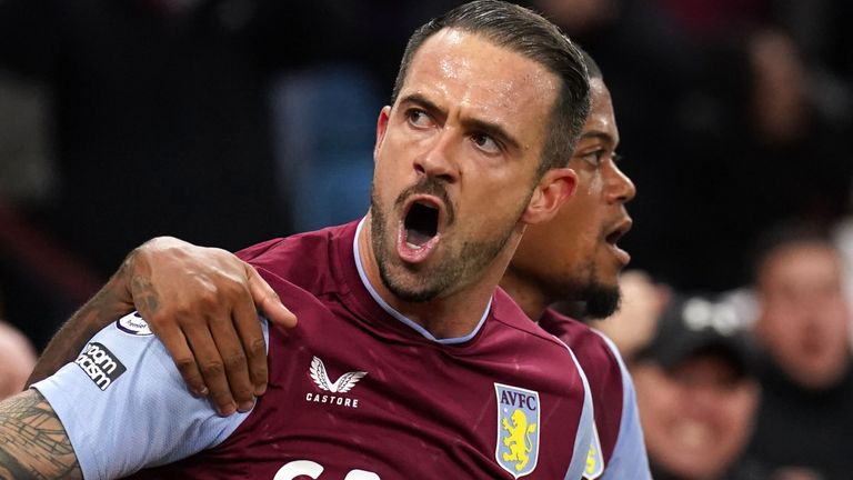 Aston Villa striker Danny Ings