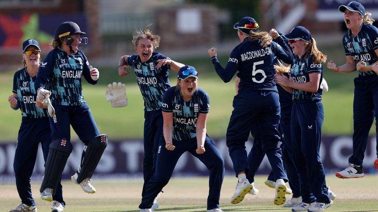 England Women won a thrilling semi-final against Australia by just three runs