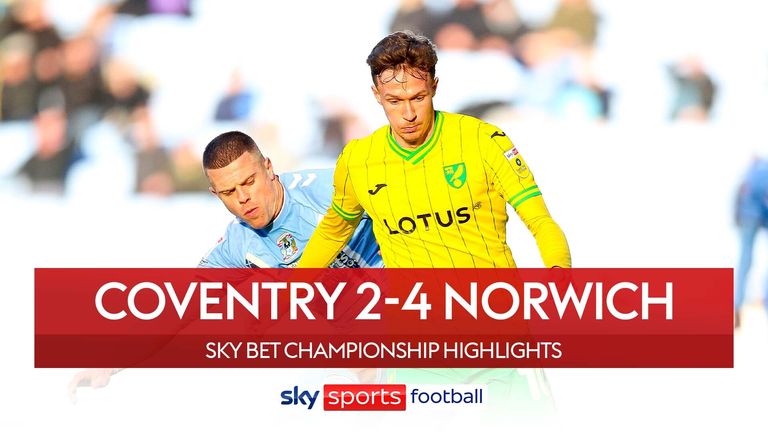Coventry v Norwich Championship highlights thumb