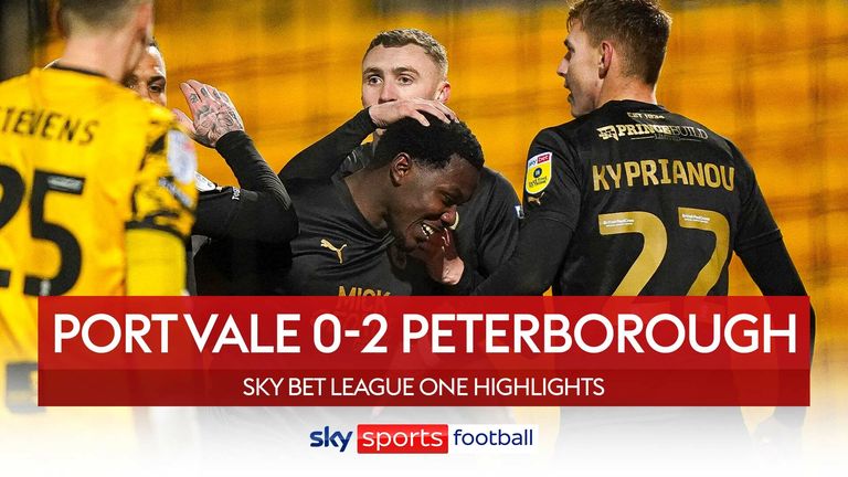 Port Vale 0-2 Peterborough highlights thumbnail