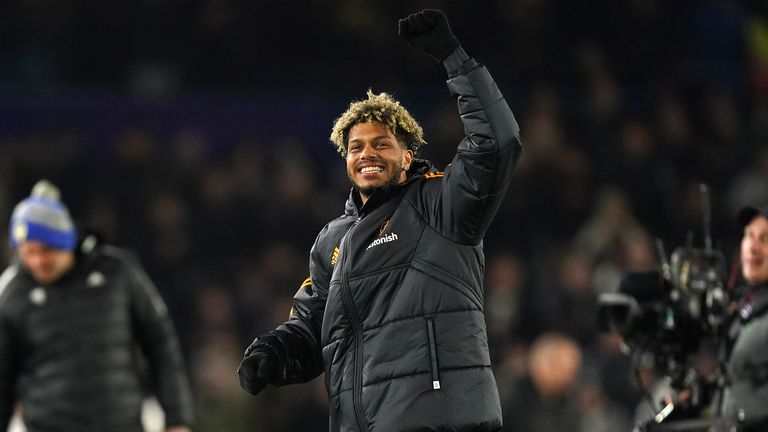 Leeds' club-record signing was paraded to the fans at Elland Road