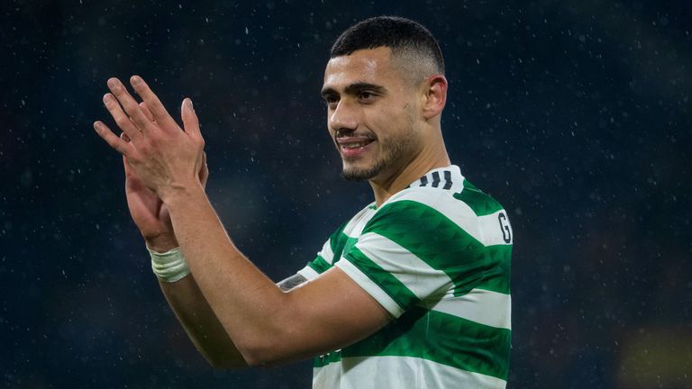 Giorgos Giakoumakis has scored nine goals in all competitions this season for Celtic