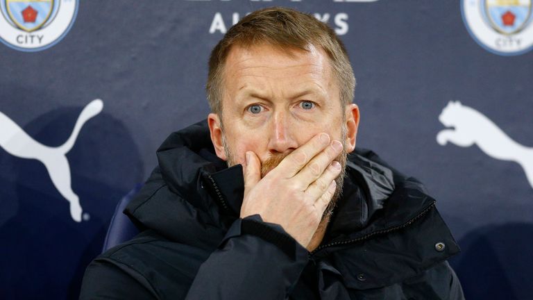 Graham Potter's Chelsea are out of the FA Cup after a heavy defeat at Manchester City