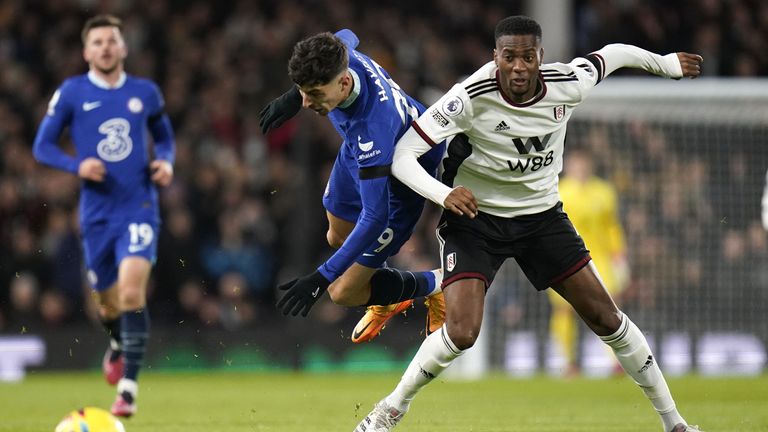 Kai Havertz struggled at Craven Cottage along with most of the Chelsea forward line