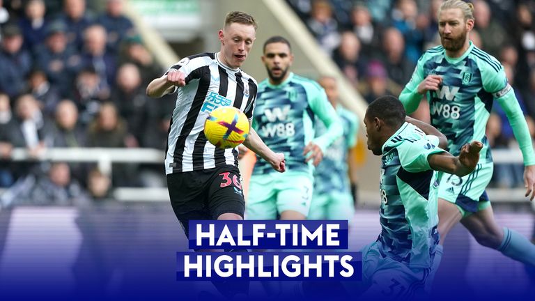 Newcastle v Fulham - HT highlights