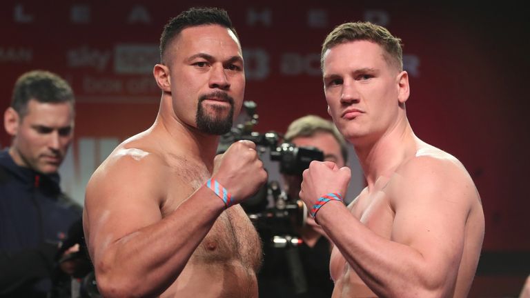 Massey steps up to heavyweight and fights former world champion Parker (left) in his first bout in the division