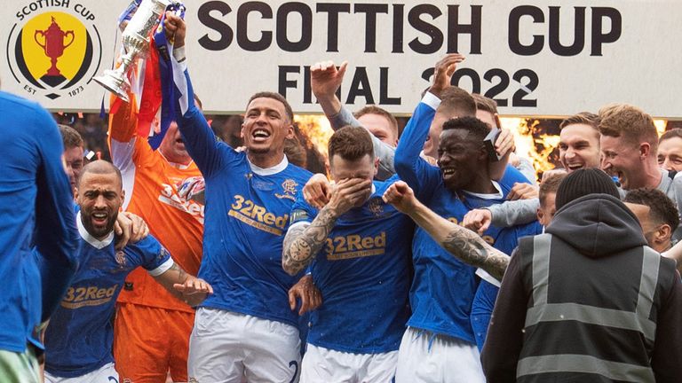 Tavernier lifted the Scottish Cup with Rangers last season 