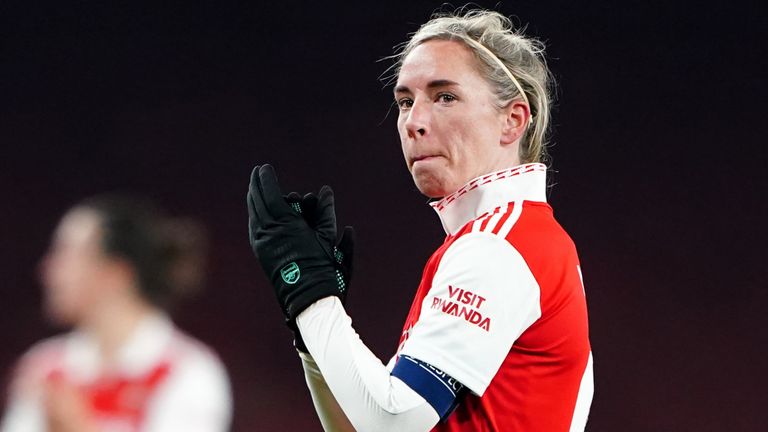 Jordan Nobbs, pictured during Arsenal's UEFA Women's Champions League, Group C match against Juventus last month, has signed for Aston Villa