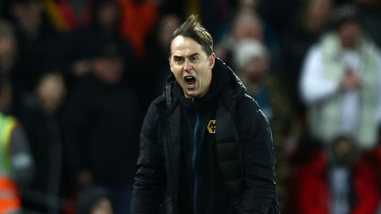 Julen Lopetegui visited the referee's room after Wolves' 2-2 draw at Liverpool to discuss his frustrations with VAR calls surrounding two of the goals