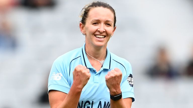 Kate Cross playing an ODI for England Women (Getty Images)