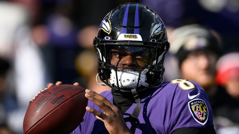 Baltimore Ravens quarterback Lamar Jackson 