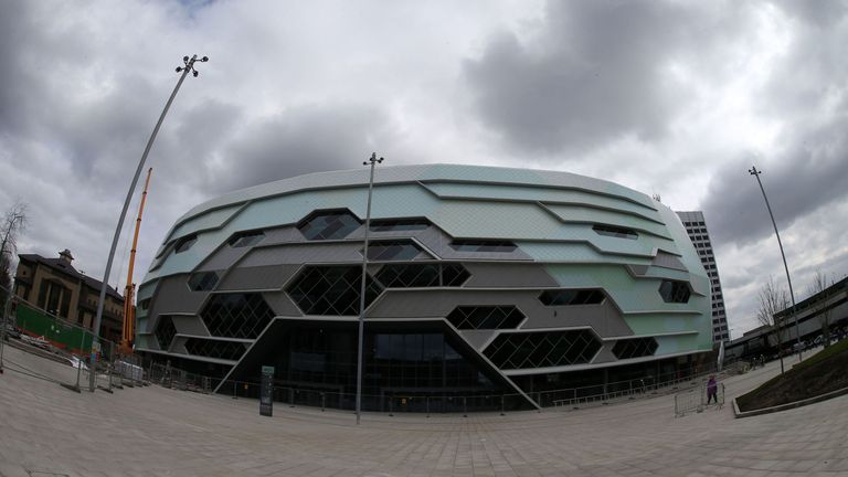 General view of the new Leads Arena during its handover by Leeds City Council to SMG Europe. The Arena was named as the most exciting new venue this year globally by Billboard magazine.