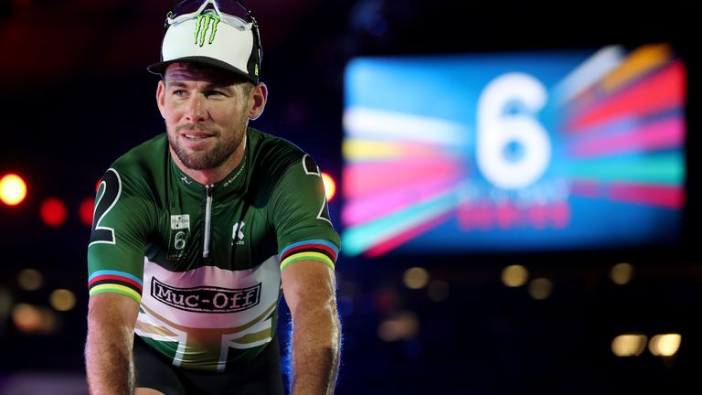 Great Britain's Mark Cavendish during day six of the Phynova Six Day Cycling at Lee Valley VeloPark, London.