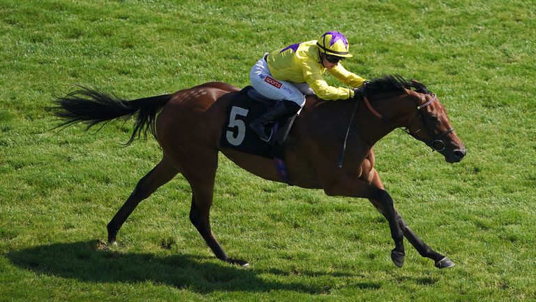 Tom Marquand in winning action on Morgan Fairy