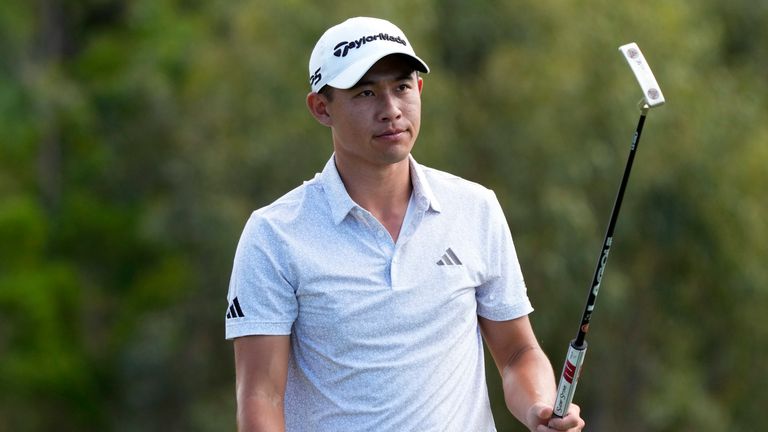 Collin Morikawa is one of three players in for a share of the opening-round Tournament of Champions lead