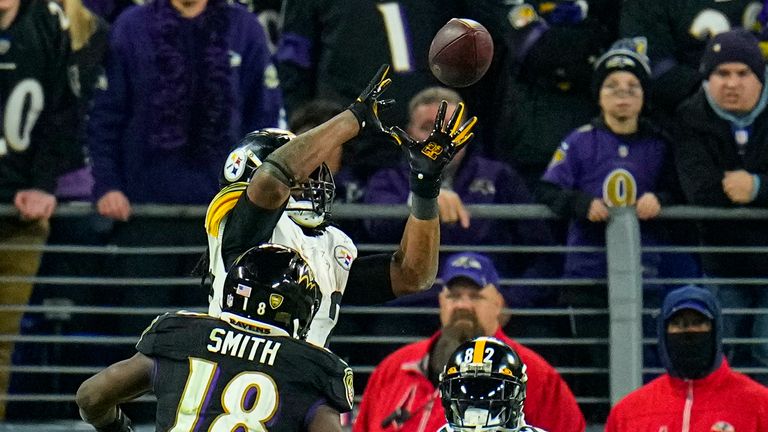 Online extra: Ravens hold on for 22-20 win over Steelers