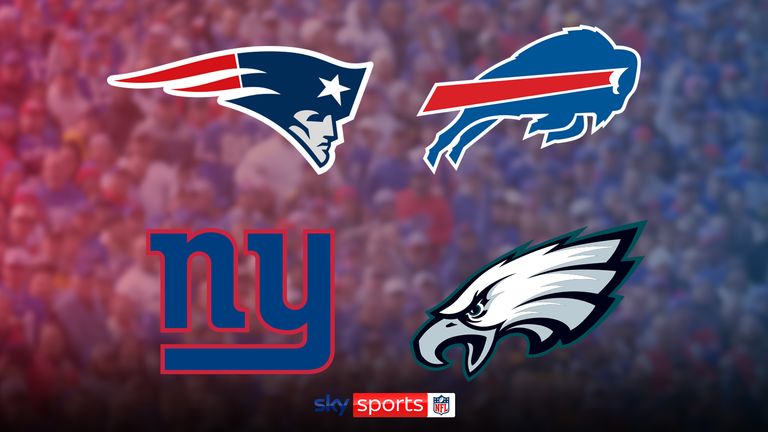 New England Patriots @ Buffalo Bills and New York Giants @ Philadelphia Eagles