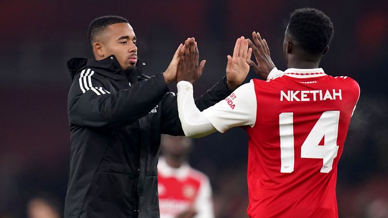 Jesus and Nketiah 