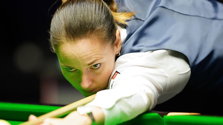 Reanne Evans made history at the Snooker Shootout in Leicester