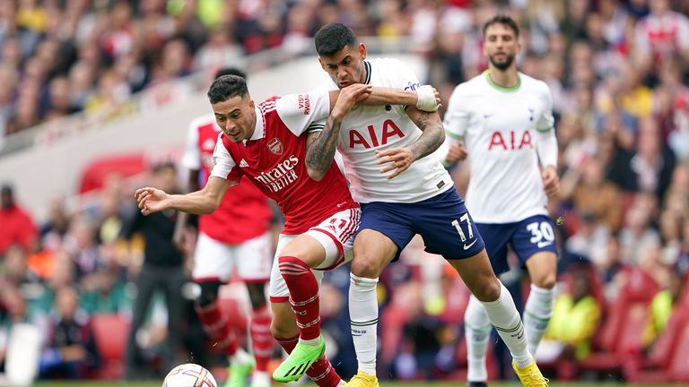 Cristian Romero bereidt zich met Arsenal voor op de derby van Noord-Londen