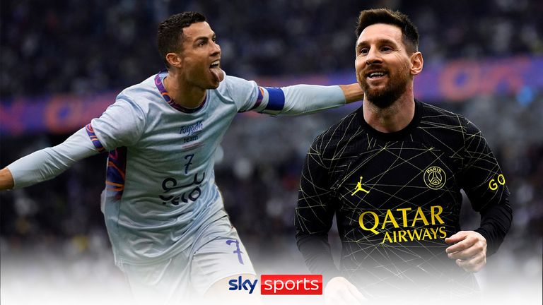 Ronaldo and Messi play each other in a match between PSG and Riyadh All-Stars