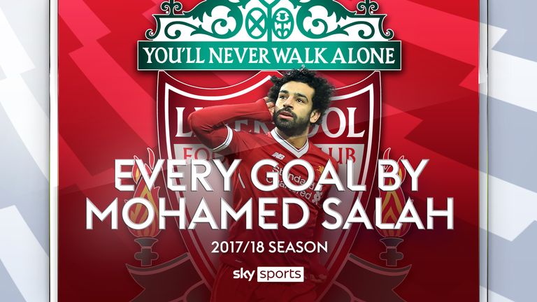 Mohamed Salah broke the record for most goals in a 38-game Premier League season in 2017-18, we take a look at all of his strikes including some spectacular solo goals