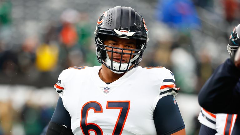 Chicago Bears' Sam Mustipher said he hopes Higgins is coping mentally 