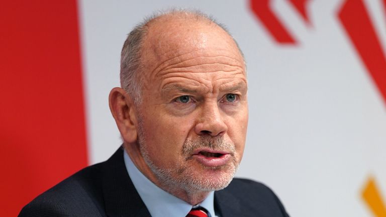 Welsh Rugby Union chairman Ieuan Evans during a press conference at the Principality Stadium, Cardiff. Ieuan Evans has vowed to remain as Welsh Rugby Union chair despite allegations of a "toxic culture" at the organisation that resulted in chief executive Steve Phillips' resignation on Sunday. Phillips' resignation came after a turbulent week in Welsh rugby following a documentary airing allegations of misogyny, sexism, racism and homophobia at the game's governing body in Wales. Picture date: M