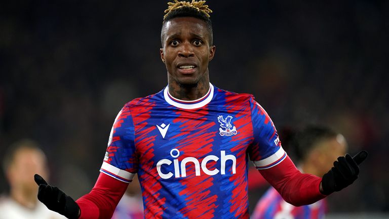 Wilfried Zaha of Crystal Palace