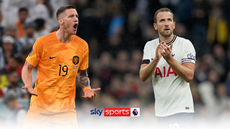 Wout Weghorst and Harry Kane