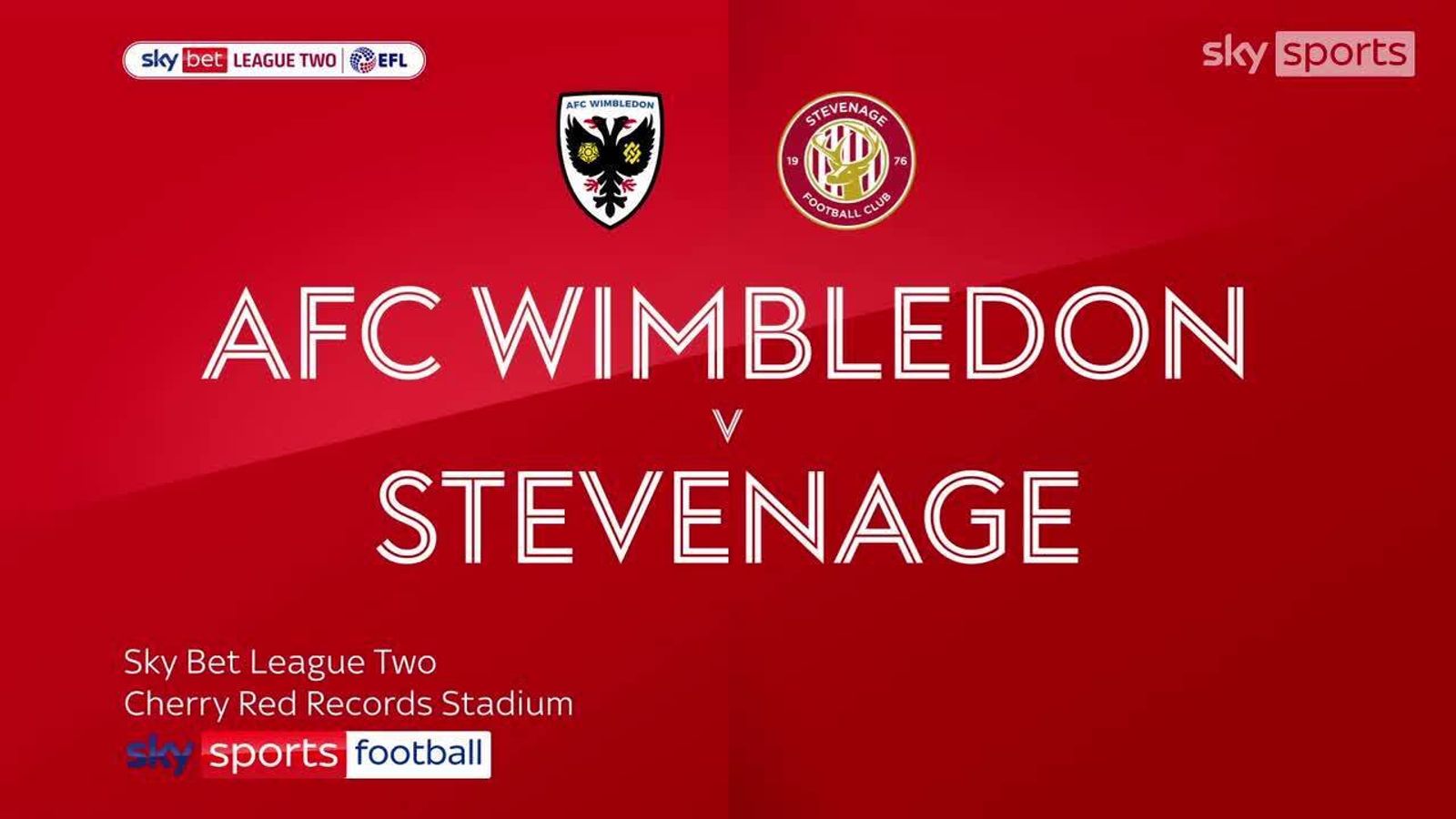 AFC Wimbledon 2-3 Stevenage: Steve Evans' side edge win in five-goal ...