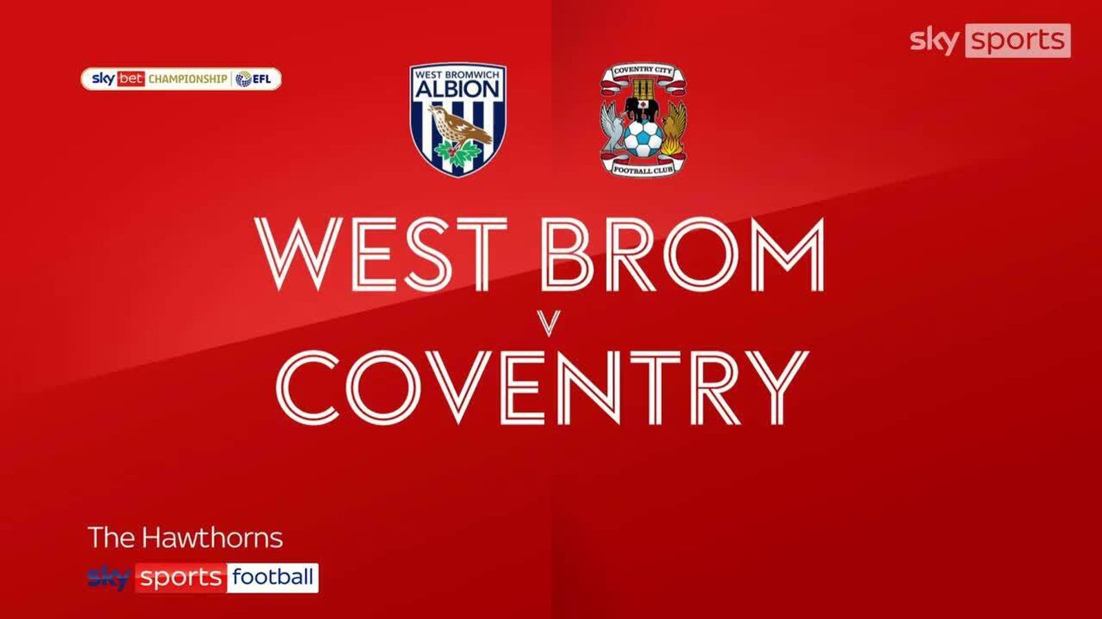 West Brom 1 - 0 Coventry - Match Report & Highlights