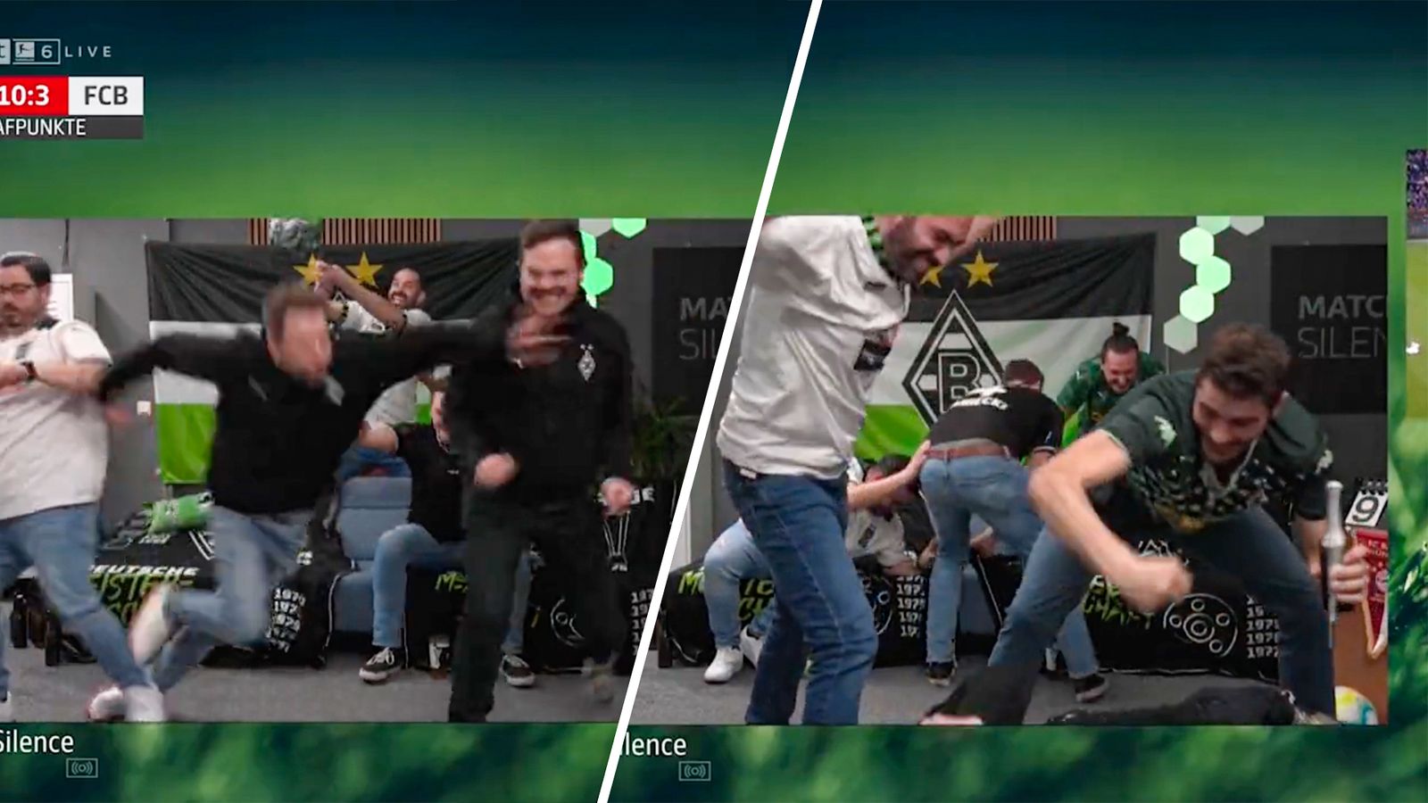 Absolute chaos! Bundesliga fans' silent celebrations goes horribly wrong!