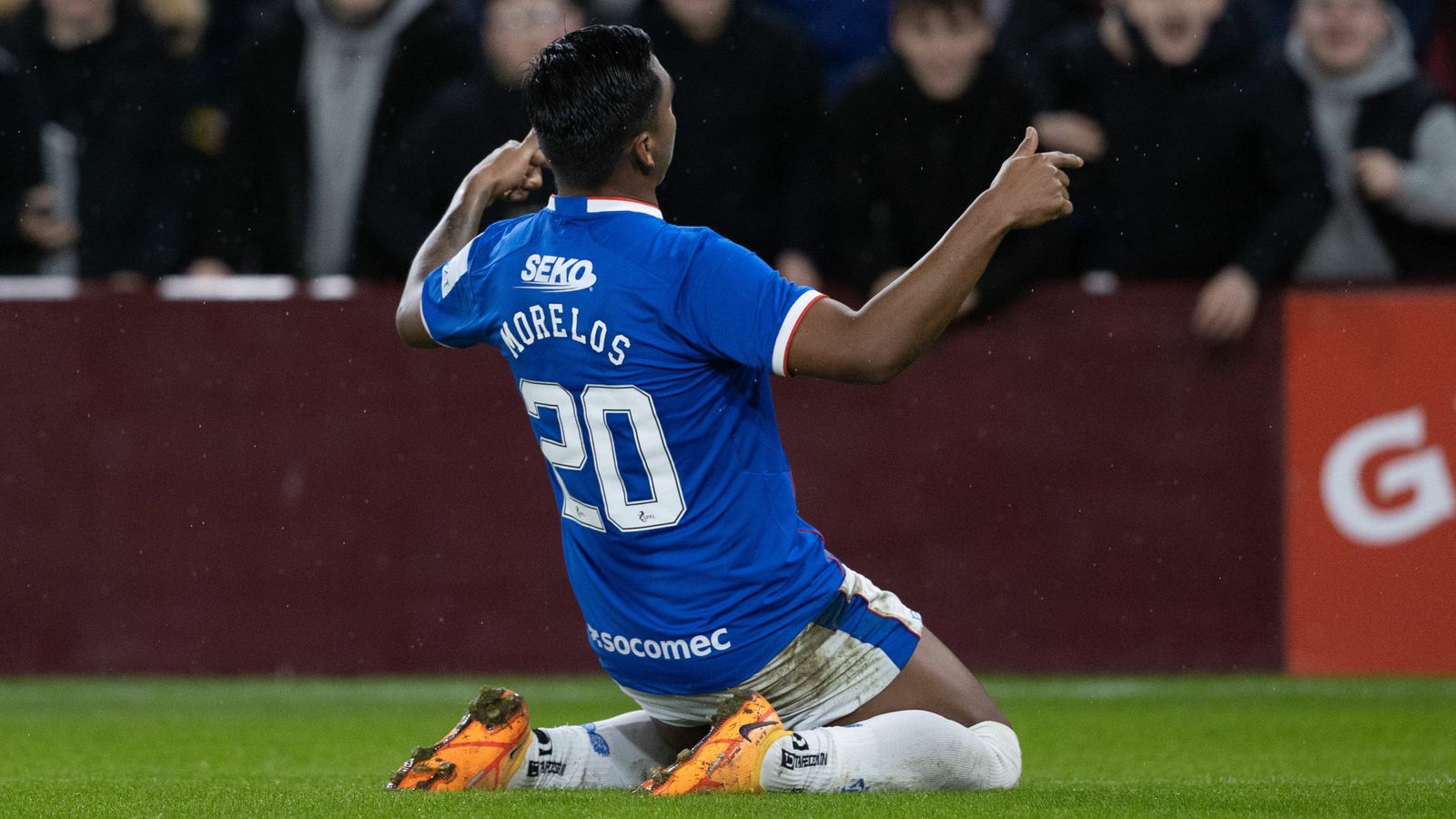 Rangers: Alfredo Morelos backed by Michael Beale after Tynecastle celebrations criticised