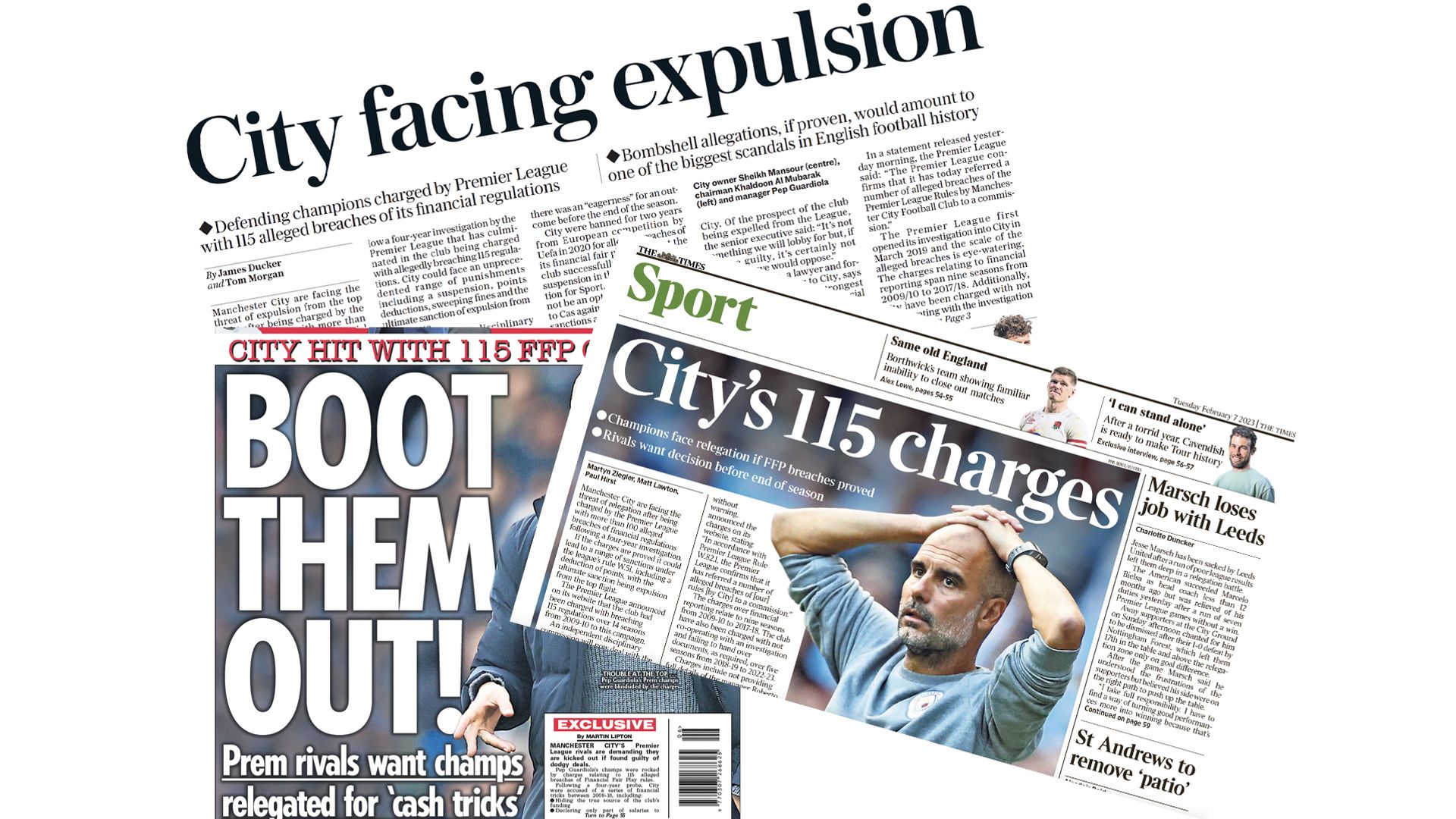 Worst case scenarios and PL clubs 'at war' - media reactions to Man City charges